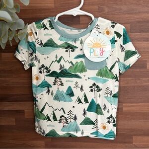 🎉2xHP🎉Little Sleepies Mountain Mist Tee 18-24